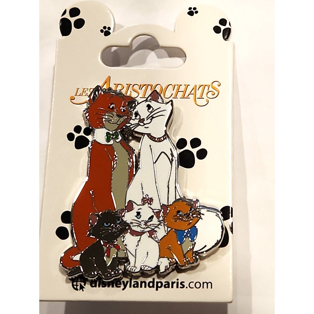 Disney Aristocats Family O'Malley Duchess Marie Kittens DLP Paris Pin 141425